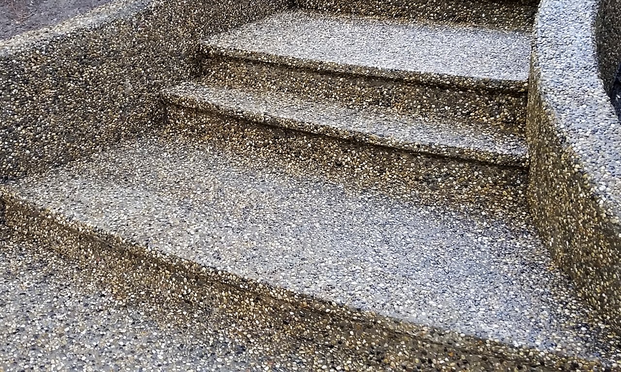 Exposed Aggregate Luigi's Concrete and Foundation Settlement Repair